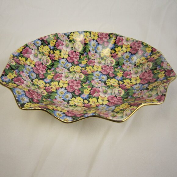 Vintage James Kent England 5008 Florita Serving Dish 9" - Picture 1 of 9